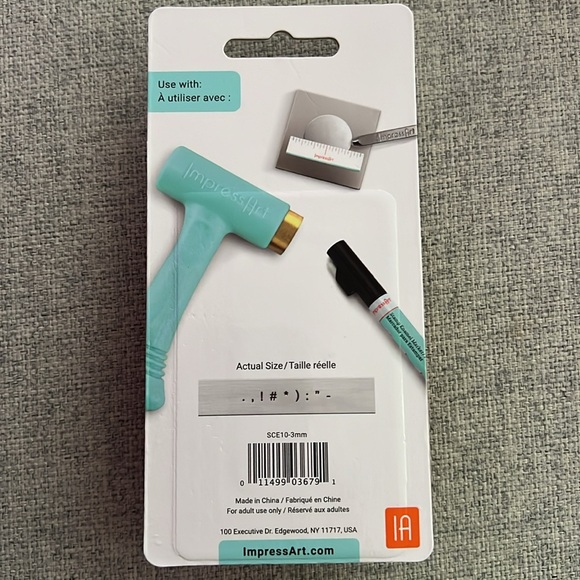 ImpressArt Sans Serif Metal Stamping Punctuation Set 3mm - Picture 2 of 2